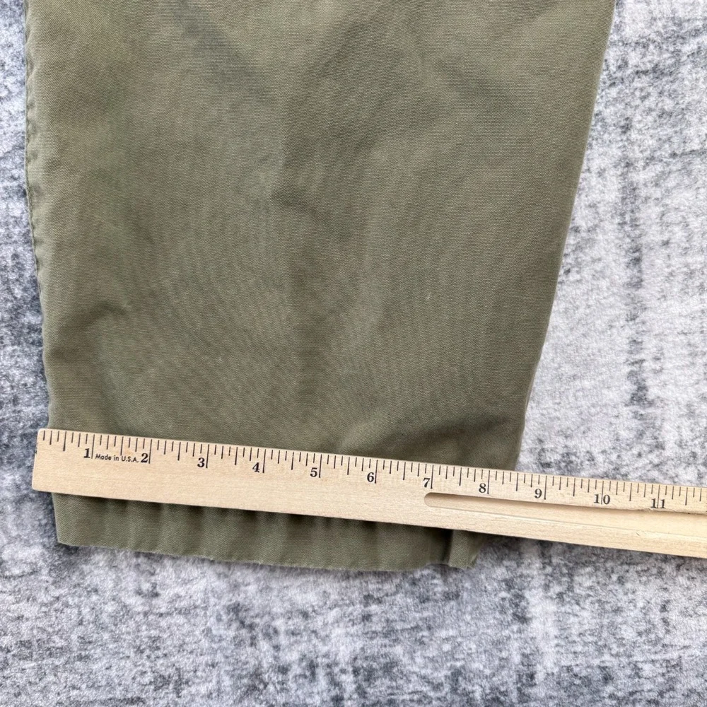 VTG GAP Pants Mens 36x30 (34x29) Green Khaki Pleated Field Trousers Military 90s